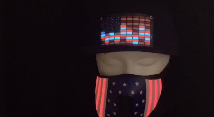 LJGfund.org Light Up Hat & Mask Combo