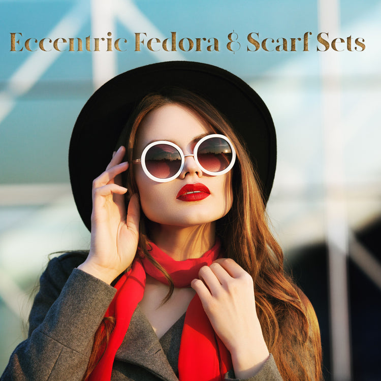 Eccentric Fedora & Scarf Sets