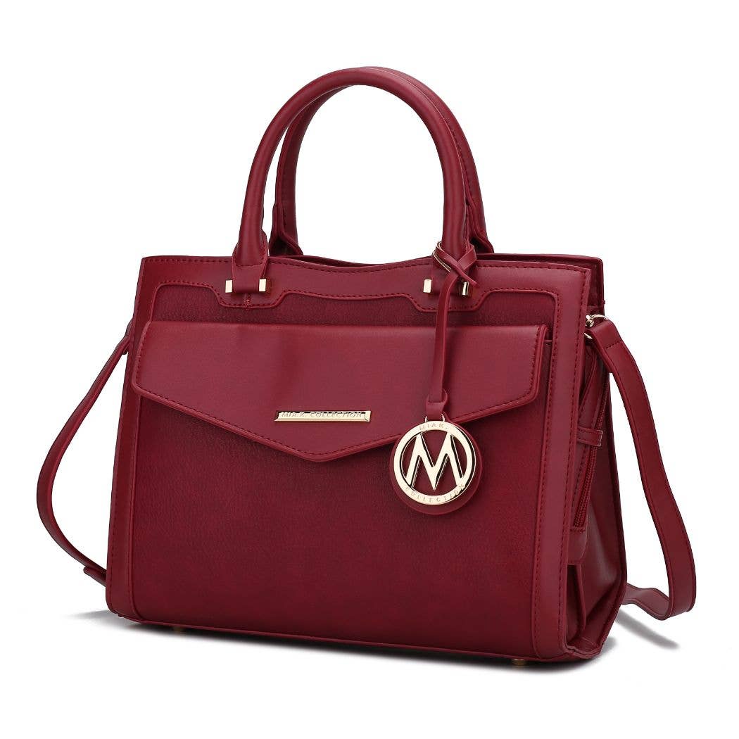 Alyssa Satchel Handbag, Crossover Women By Mia K.: Wine Combo