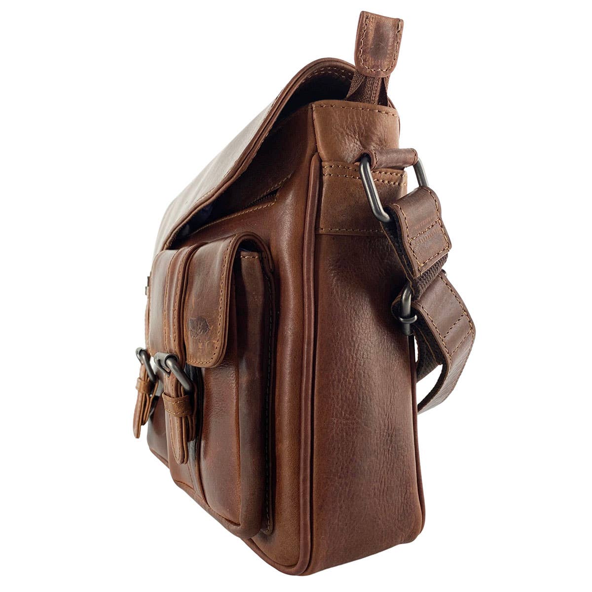 Messenger Bag - Shoulder Bag Leather - 6 colours - Arrigo: Red