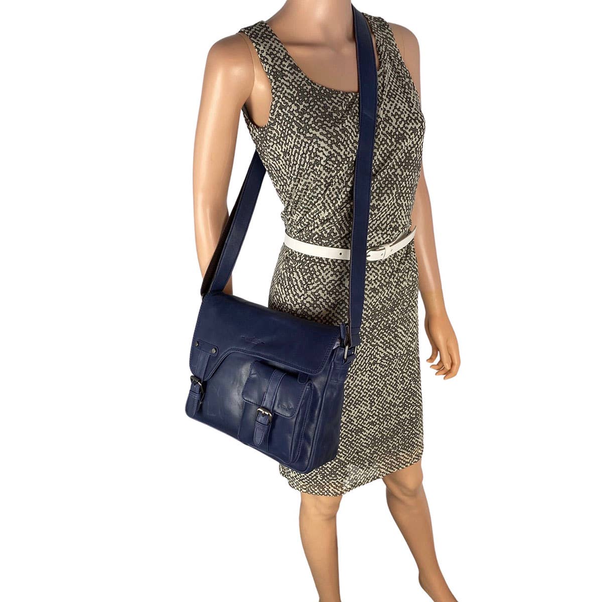 Messenger Bag - Shoulder Bag Leather - 6 colours - Arrigo: Red