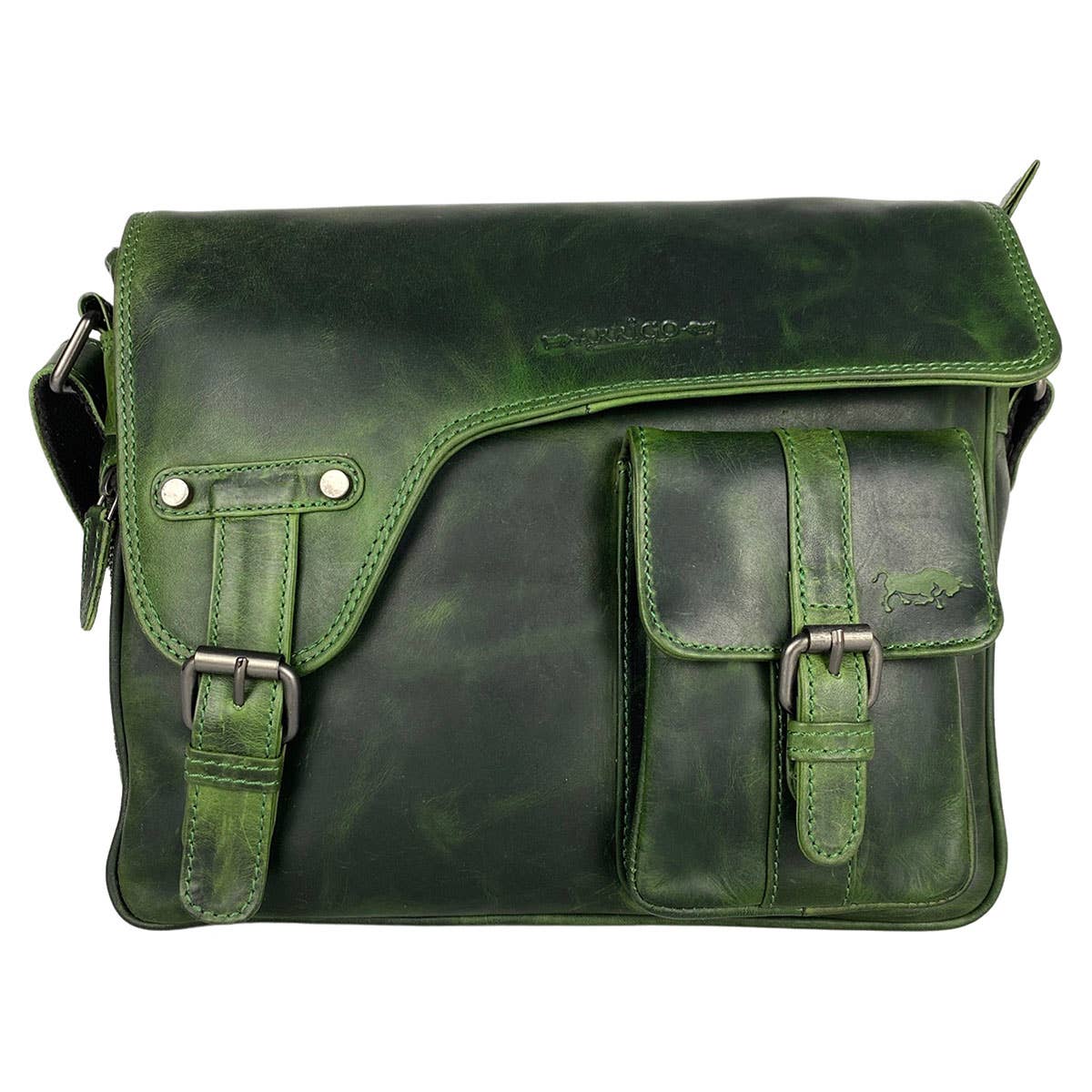 Messenger Bag - Shoulder Bag Leather - 6 colours - Arrigo: Red