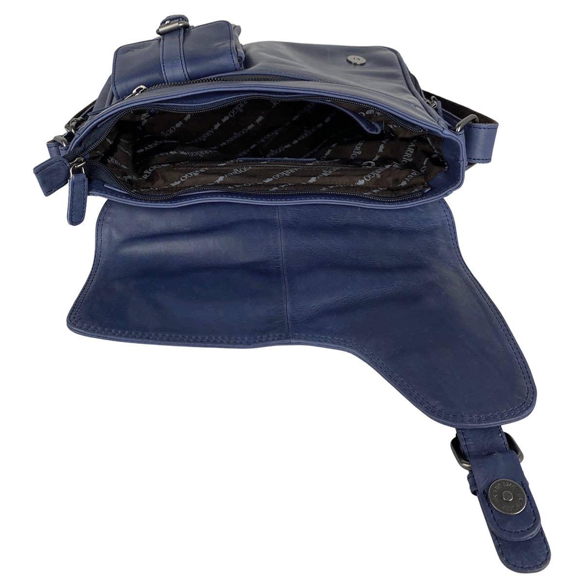 Messenger Bag - Shoulder Bag Leather - 6 colours - Arrigo: Red