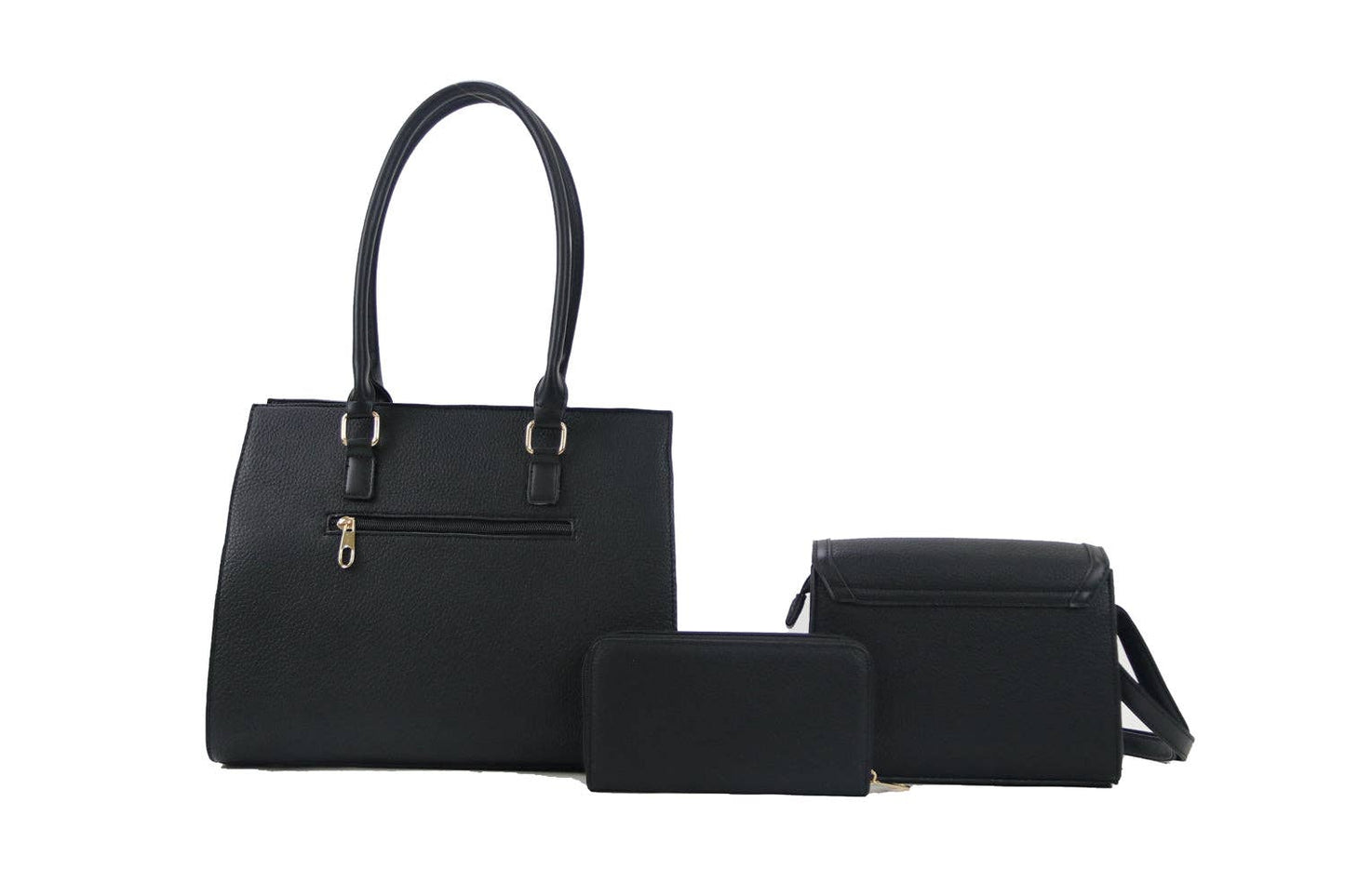 Handbag Set 3 in 1 S1955 I Jolene Couture: Black