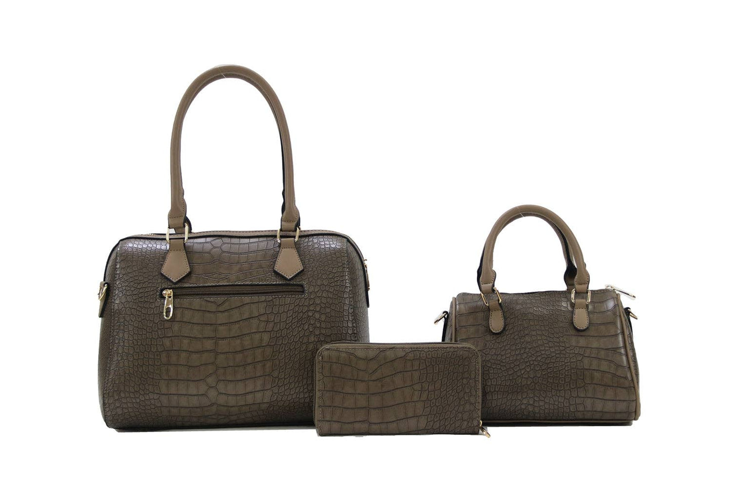 Handbag Set 3 in 1 S1964 I Jolene Couture: Taupe