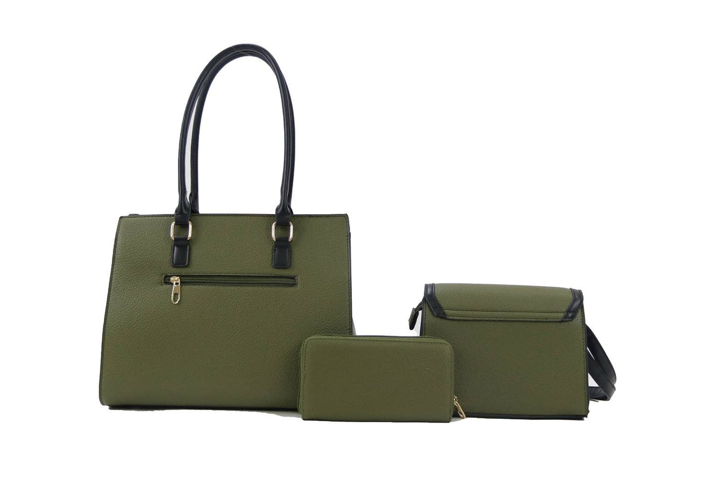 Handbag Set 3 in 1 S1955 I Jolene Couture: Olive