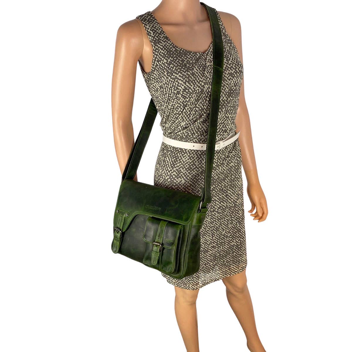 Messenger Bag - Shoulder Bag Leather - 6 colours - Arrigo: Red