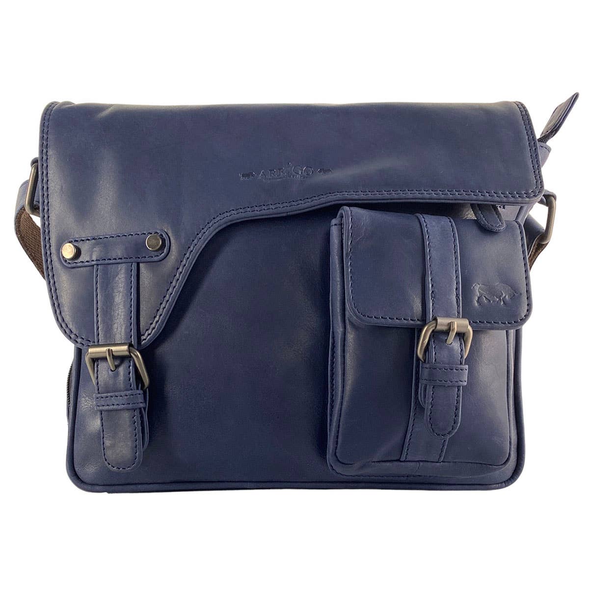 Messenger Bag - Shoulder Bag Leather - 6 colours - Arrigo: Red