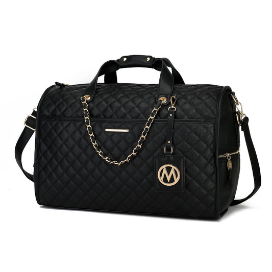 Lexie Duffle Vegan Leather Women By Mia K.: Black