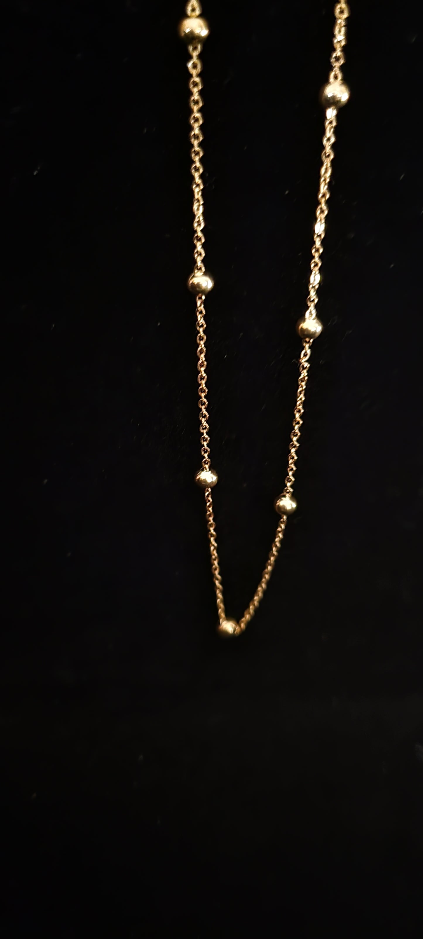 Gold Steel Orb Necklace