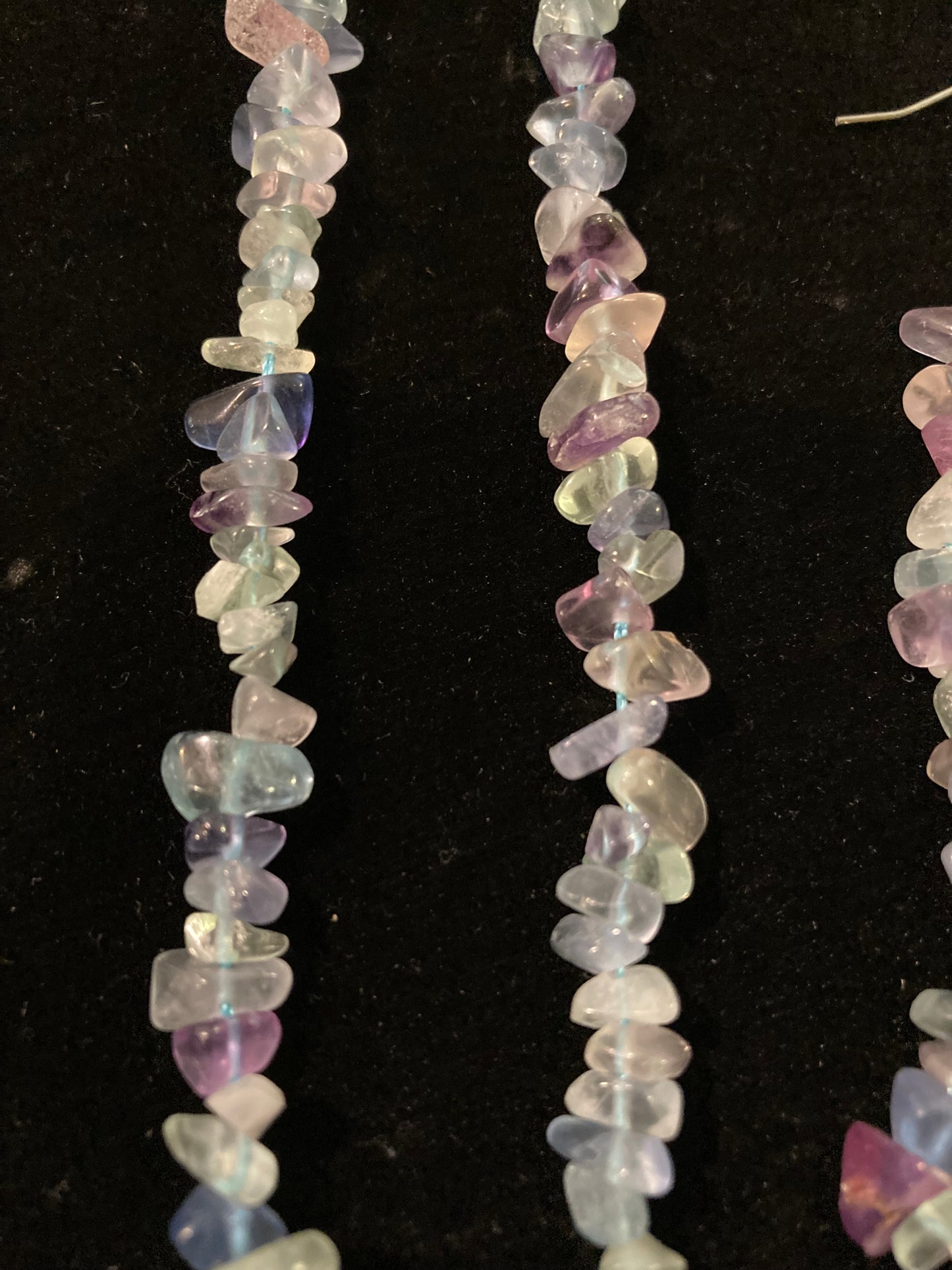 3pc Multi Color Aqua Stone Necklace, Bracelet & Earring Set