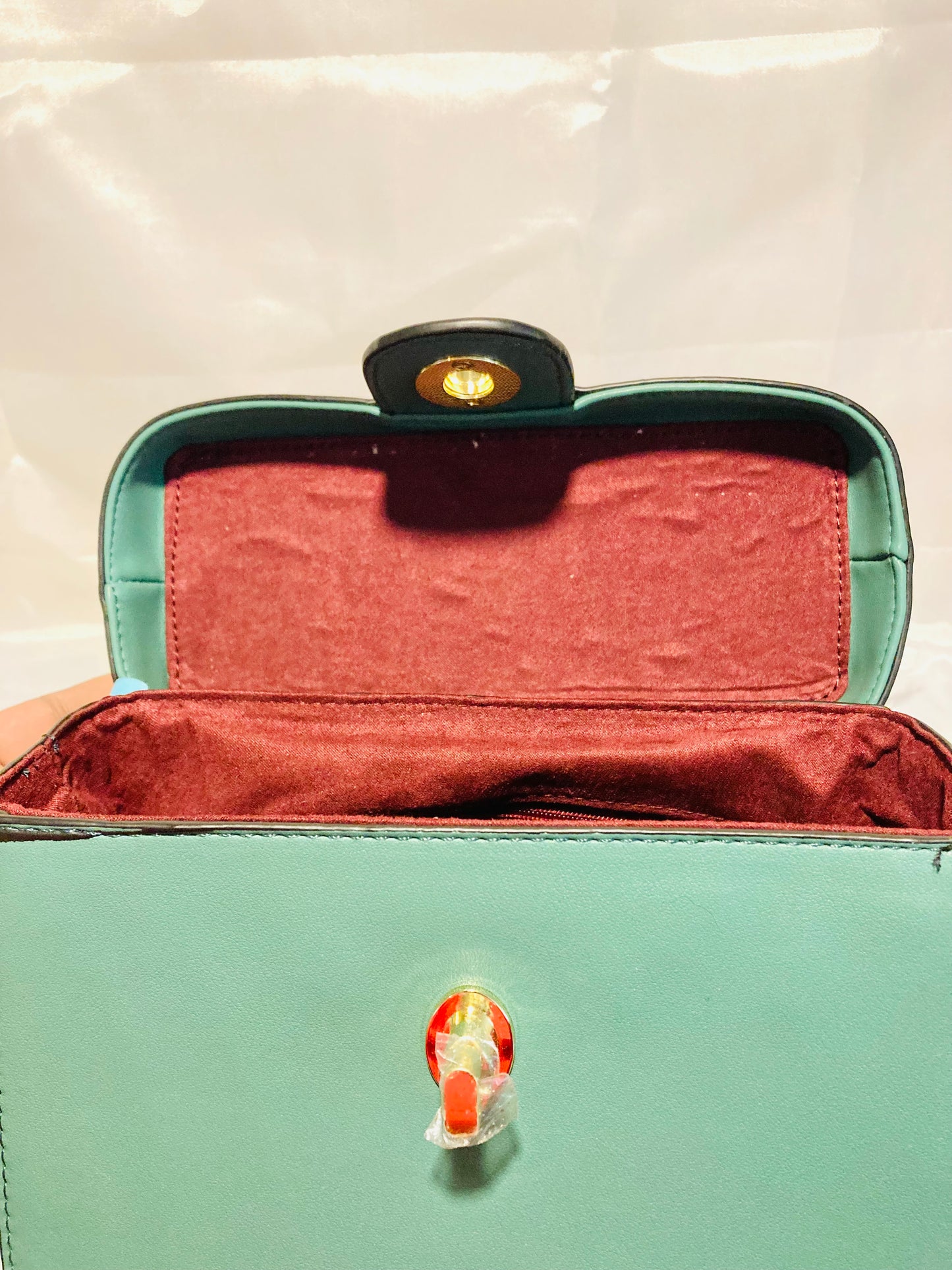 *NEW* Mint green box purse